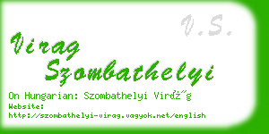 virag szombathelyi business card